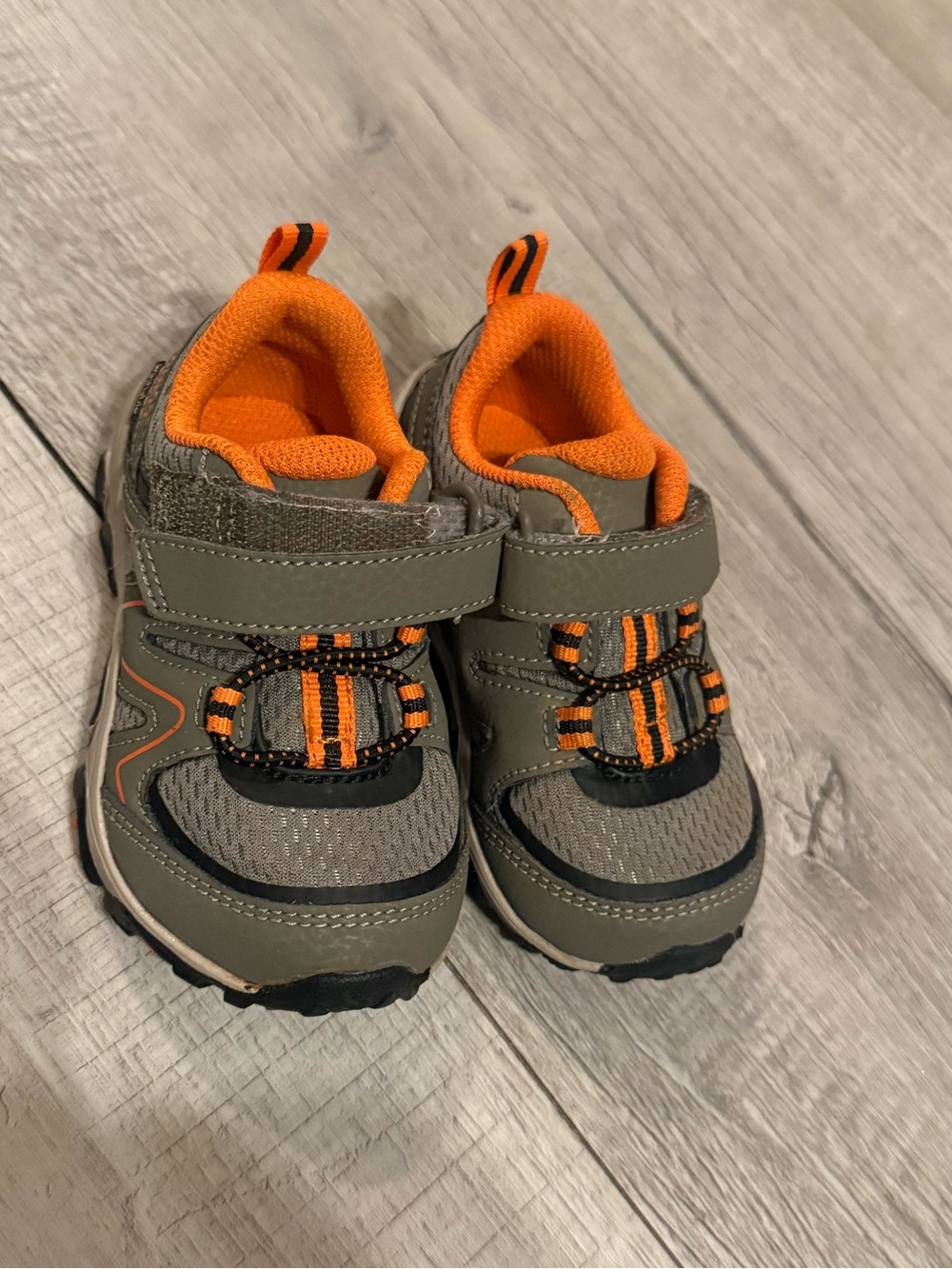 Baby boy Merrell Grey/Orange Hiking Shoes NWOT